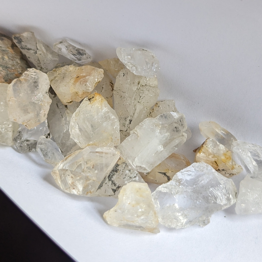 20pcs natural earth mined clear QUARTZ crystal 20x
